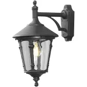 Konstsmide Buitenlamp Virgo Wandlamp, E27 max 100W / 230V, kleur Zwart