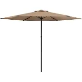 vidaXL Tuinparasol 300 x 300 cm Polyester Rechthoekig Taupe