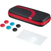 Hama Set (tas, beschermglas, bedieningshulpstukken) (Switch), Andere spelaccessoires, Zwart