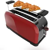Cecotec 04827 - Svislý broodrooster Toastin' time 1500, rood