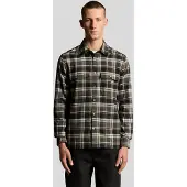 Lyle & Scott Overhemd bruin / lichtgrijs / zwart
