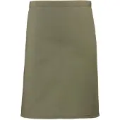 Premier Unisex Volwassenencollectie Halflang Taille Schort (Olijf)