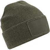 Beechfield Thinsulate Uitneembare Patch Muts (Militair Groen)