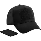 Beechfield Unisex Volwassen Verwijderbare Flard Honkbalpet (Zwart)