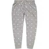 SF Women Dames/Dames Heather Stars Cuffed Joggingbroek (Heide Grijs/Wit)