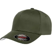 Flexfit Wollige gekamde muts (Olijf)