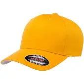 Flexfit Wollige gekamde muts (Goud)
