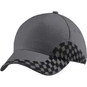Beechfield Grand Prix Baseball Cap (Grafietgrijs)