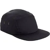 Beechfield Unisex Volwassen Biologisch Katoenen Honkbalpet met 5 Panelen (Zwart)