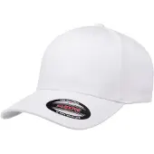 Flexfit Wollige gekamde muts (Wit)
