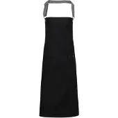 Premier District Denim Bib Schort met waslaag (Zwarte denim)
