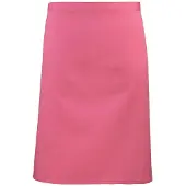 Premier Unisex Volwassenencollectie Halflang Taille Schort (Fuchsia)