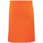 Premier Unisex Volwassenencollectie Halflang Taille Schort (Oranje)