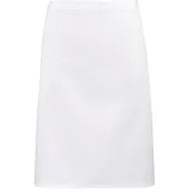 Premier Unisex Volwassenencollectie Halflang Taille Schort (Wit)