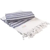 Artg Hamamzz Dalaman Handdoek (Witte/franse marine)