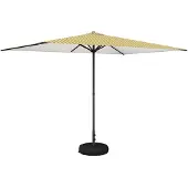 vidaXL Tuinparasol met voet 200 x 300 cm Polyester Rechthoekig