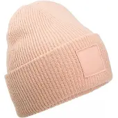 Beechfield Tonale patch muts met diepe manchet (Perzik)