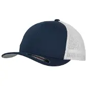 Flexfit Tweekleurige Mesh Trucker Cap (Marine)