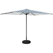 vidaXL Tuinparasol met voet 200 x 300 cm Polyester Rechthoekig