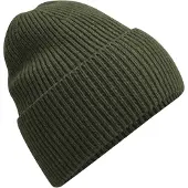 Beechfield Gebreide oversized muts (Olijfgroen)