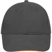 Sols Buffalo 6 panel baseballpet (Massief Grijs)