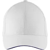 Sols Buffalo 6 panel baseballpet (Wit/Zwaar)