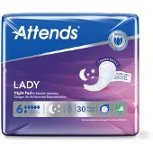 Attends Lady Night Pads - 2 x 30 stuks - Voordeelverpakking
