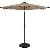 vidaXL Tuinhaard met LED-verlichting en basis 270 x 270 cm Polyester