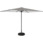 vidaXL Tuinparasol met voet 200 x 300 cm Polyester Rechthoekig