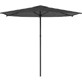 vidaXL Tuinparasol 270 x 270 cm Polyester Rechthoekig Antracietkleurig