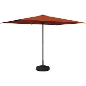 vidaXL Tuinparasol met voet 200 x 300 cm Polyester Rechthoekig