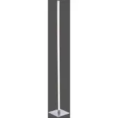 JUST LIGHT LED-vloerlamp Bella, dimbaar, alu / grijs / zink, Woon-/ Eetkamer, Aluminium, Modern, LED vloerlamp