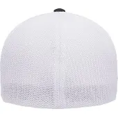 Flexfit Tweekleurige katoenen Mesh Trucker Cap (Zwart)