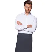 Karlowsky Basic Bistro Contrast Schort (Antraciet)