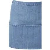 Premier Colours Collectie Denim schort met 3 zakken (Blauwe Denim)