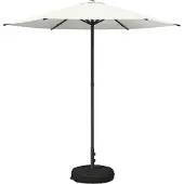 vidaXL Tuinparasol met voet 230 x 230 cm Polyester Rechthoekig