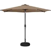 vidaXL Tuinhaard met LED-verlichting en basis 300 x 300 cm Polyester