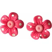 Charme Bijoux Clip oorbellen midden roze bloem kinderen