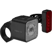 Osram COMPACT 100 Set - Oplaadbare fietsverlichtingsset - Voor- en achterlicht met remlicht, StVZO-goedgekeurd, compatibel met Garmin-fietsbevestiging, 100 lumen