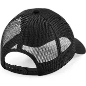Beechfield Unisex Organic Cotton Trucker Cap voor volwassenen (Zwart)