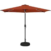 vidaXL Tuinhaard met LED-verlichting en basis 300 x 300 cm Polyester