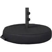 vidaXL Terras Parasolvoet 60 x 60 cm Staal Zwart