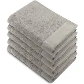 Walra Remade XL Handdoeken 70x140 - set van 5 - Zware kwaliteit 550 g/m2 - Taupe