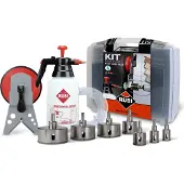Rubi 50937 9-delige EasyGres Diamantborenset voor nat boren incl. accessoires