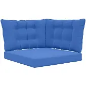 vidaXL Buitenbankkussen Polyester Koninklijk Blauw 80 x 43 x 10 cm