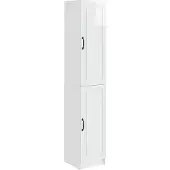 vidaXL Kast Set 2 st Hoogglans Wit Bewerkt hout