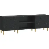 vidaXL TV Kast 150 x 31 x 50 cm Zwart Bewerkt hout