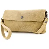 Bear design Suède Clutch / Mini Schoudertasje Lydia Bisquit