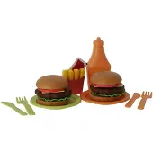 Jipy bioplastic hamburger speelset 25 delig