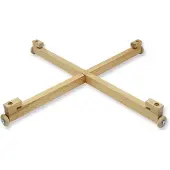 HOT Games HOT-Games Draaitafel - Houten draaikruis 40 cm - Geschikt voor bordspellen